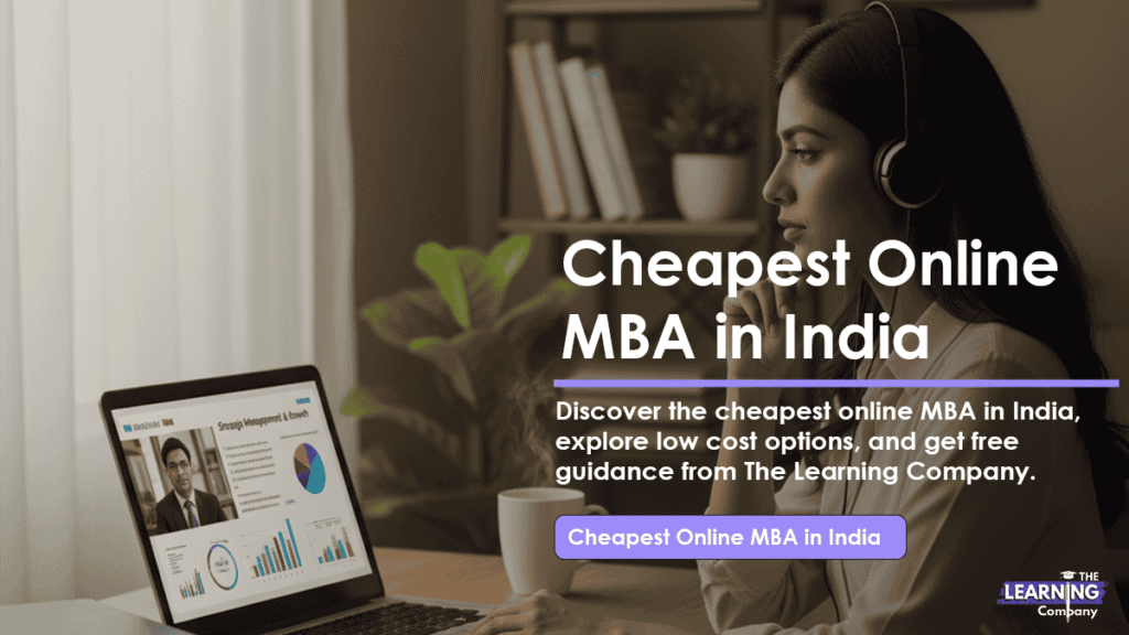 Cheapest Online MBA in India,  Low cost online MBA Full Detail