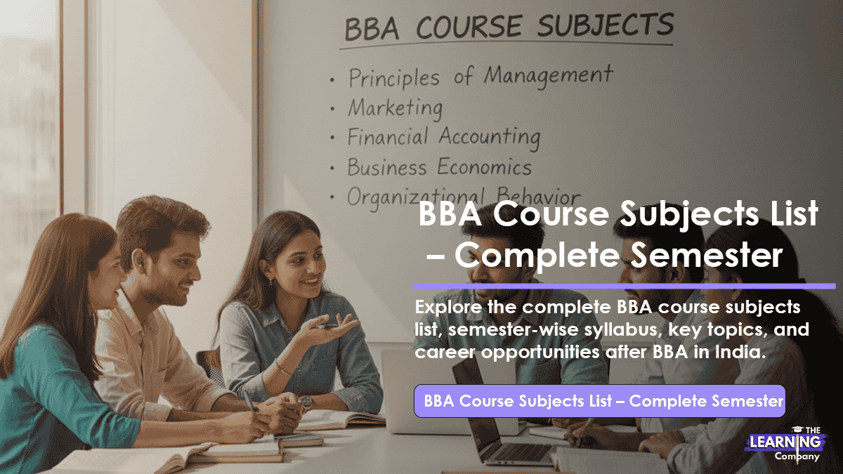 BBA Course Subjects List : BBA Career Opportunities - The Learning Company